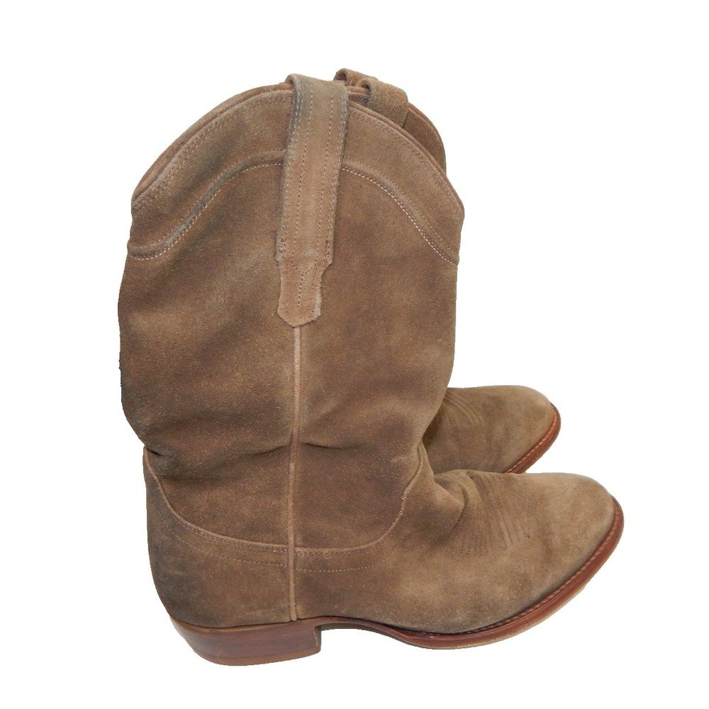 Tecovas Men's 9EE Wide Boots Johnny Suede Western Cowboy Brown Taupe